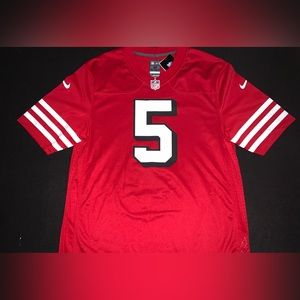 Nike Trey Lance San Francisco 49ers #5 Red Throwback Alternate Jersey Men’s M